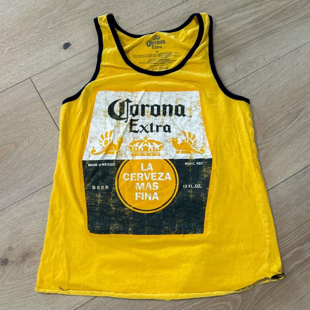CORONA EXTRA Yellow Tank Top